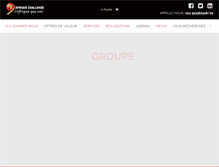 Tablet Screenshot of lafriquequiose.com